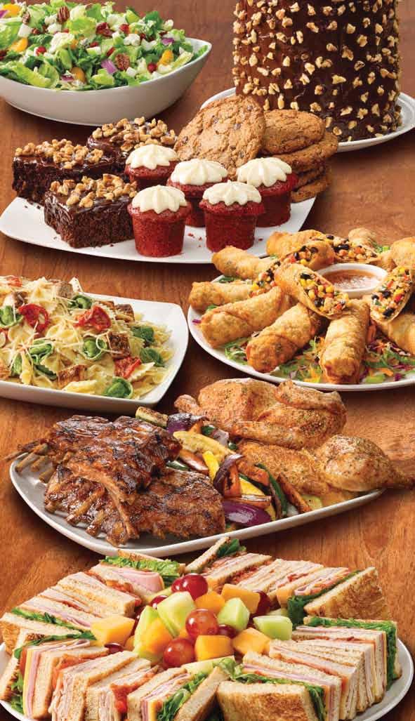 Keep Claim Jumper in mind for party platters! Party Platters are available for your next home or office event.