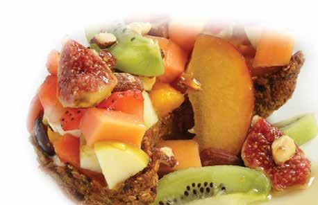 BREAKFAST Although we hope you will indulge in our inspired breakfast menu, please ask your waitron should you require an old favourite Granola Basket - R69 Homemade granola, made of almonds,