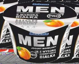 MEN PRO 200 g high protein fruit yogurt shelf life: 28 days per tray: 12 per