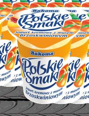 POLSKIE SMAKI 120 g creamy yogurt with fruit mousse shelf life: 28 days per