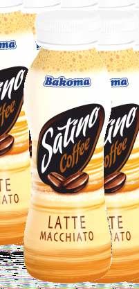 SATINO COFFEE 240 g UHT coffee milk drink shelf life: 6 or 8* months per tray: 6