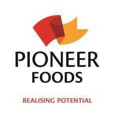 ALL OTHER PIONEER FOODS BUSINESS UNITS BAKERIES Aeroton Bakery 011 226 1500 Bloemfontein Bakery 051 412 1900 Freestate Brito's Bakery 041 453 1440 Eastern Cape Brits Bakery 012 262 9000 North West