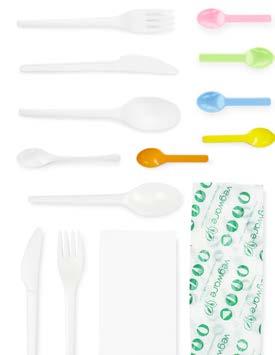 5in knife, fork with napkin in bio film bag) - white Compostable meal kit (6.5in knife, fork, spoon with napkin in bio film bag) - white $69.80 $83.00 $0.332 $0.279 VR-KN6.5B VR-FK6.5B VR-SP6.