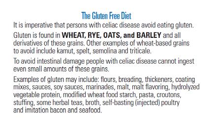 At the restaurant I have a medical condition that requires me to be gluten-free, no wheat, oat,