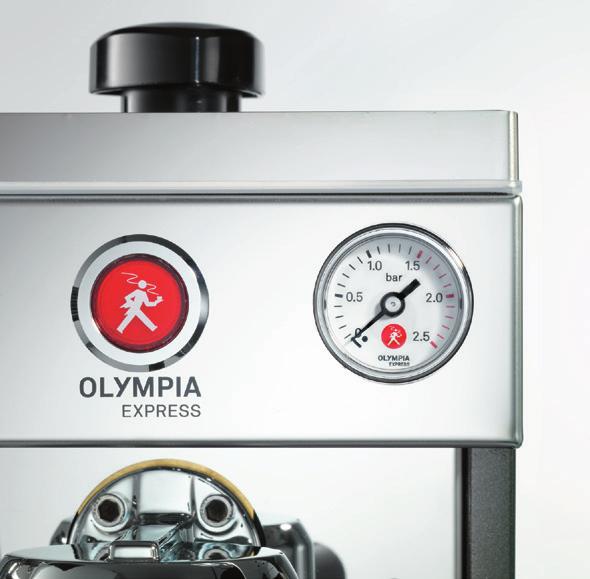 16 17 Not a seasonal product. No expiry date. Just as each and every one of our machines, the Maximatic is also an expression of the philosophy of Olympia Express.