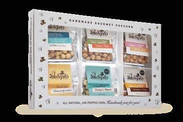 185mm x 105mm x 230mm Our Popcorn Gift Box is filled with 6 x 32g snack