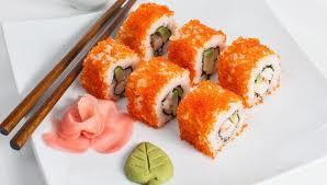 00 cali roll topped with baked seafood DANCING EEL ROLL $9.50 cali roll top with BBQ eel CATERPILLAR ROLL $9.