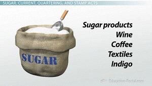 The Sugar Act Tax on