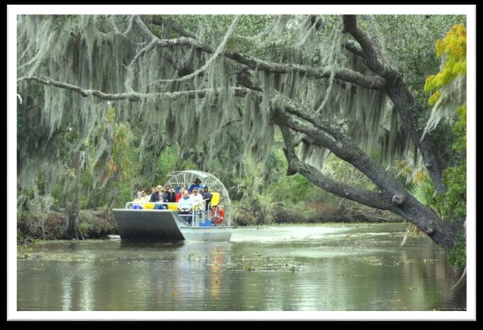 You will have breakfast and begin your day of touring. Swamp Tour Take a boat tour of Honey Island Swamp and see one of the only remaining preserved wetlands in Louisiana.
