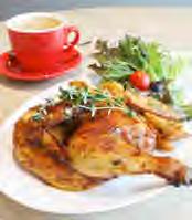 Christmas TREAT WAVE café November and December 2017 Western Barbeque Spring Chicken (Half) Served with Fries and Salad, Soup Of the Day, a slice of Signature Banana