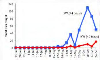 SWD per trapping site 400.0 350.0 300.