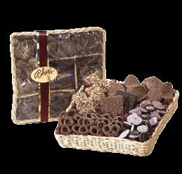 Smothered Pretzels Dark Chocolate Gift Tray $26.95 Item #86629 4 oz.