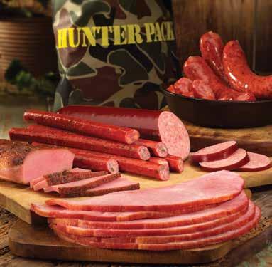 pork summer sausage All products are fully cooked. Packaged in camo bag.