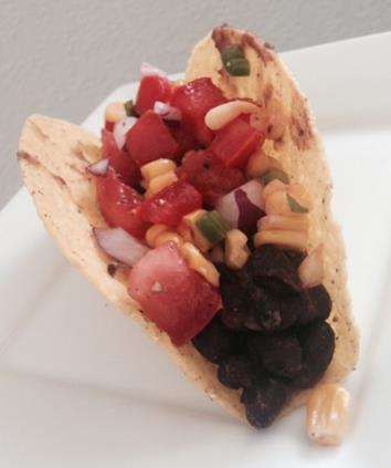 Taco-the-Town HEALTHY, DELICIOUS, MEAT-FREE RECIPE F K-12 SCHOOLS Tortilla, 10 inch, whole grain rich 50 each 100 each Crunchy Taco Shells, 2 Each 100 each 200 each Black beans, canned, drained 1 ½