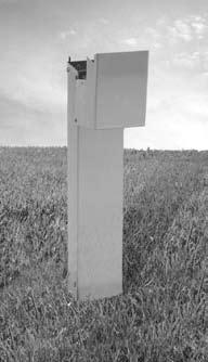 Stainless Flex Line) SSP48 In-ground Post BP48 Painted Steel In-ground Post