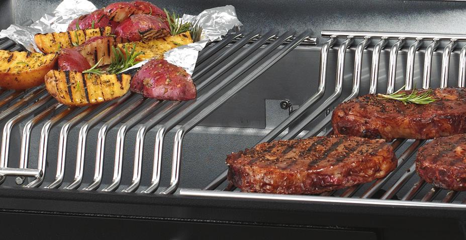 The INDEPENDENCE starts with a large grill head cast in ¼-inch thick aluminum, which heats quickly and evenly, and then helps you maintain a consistent