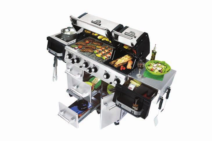 IMPERIAL SERIES High quality North American steel construction Two independent cooking ovens 10,000 BTU side burner Premium rotisserie kit included on all Imperial models Built- in oven lights
