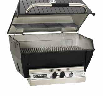Broilmaster Premium Gas Grills H3X Series 1 Choose a Grill Head 2 Choose a Cart or Post Stainless (PCB1) or Black (DCB1) 23 W x 23 D x 28 H Storage Cart (PSCB1) 23 W x 20 D x 28 H Stainless Only H3X