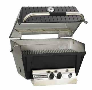 Broilmaster Premium Gas Grills H4X Series 1 Choose a Grill Head 2 Choose a Cart or Post Stainless (PCB1) or Black (DCB1) 23 W x 23 D x 28 H In-Ground Post Stainless (SS48G) or Black (BL48G) H4X Grill