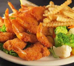 99 Substitute Sweet Potato Waffle Fries, Onion Rings, or Cup of Soup for just 1.00 Try any side LOADED 1.59 with shredded cheddar jack cheese and bacon bits BREADED FANTAIL SHRIMP We Appreciate You!