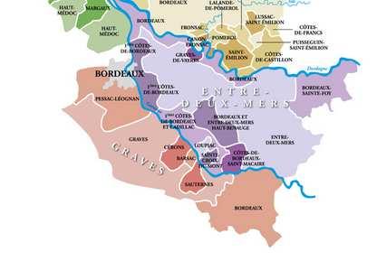 The Bordeaux wine region 113000ha 57 appellations (97% of