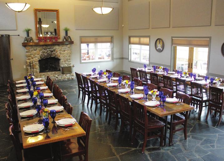 Our event hall is the perfect venue for parties, rehearsal dinners, small weddings and corporate events.