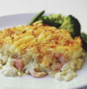 95 Haddock fillet topped with a delicious broccoli, leek & cheese sauce topped with