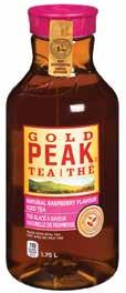 20 GOLD PEAK TEA 6/1.75 L 3 25 63232 - Lemon Iced Tea 63233 - Raspberry Iced Tea Case Price - 19.