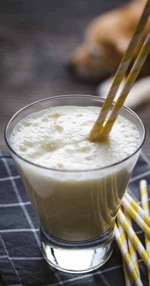 ORANGE CRUSH SMOOTHIE Preparation Time: 5 minutes SERVES 1 Ingredients 100mls orange juice 50mls pineapple juice 50ml full-fat milk 5 Tbsp. Greek-style yogurt (75g) 1 Tbsp.