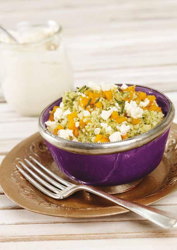 COUSCOUS SALAD A delicious salad rich in vitamin E that s light and refreshing. Preparation Time: 15 minutes Cooking Time: 15 minutes SERVES 2 Ingredients 3 Tbsp.