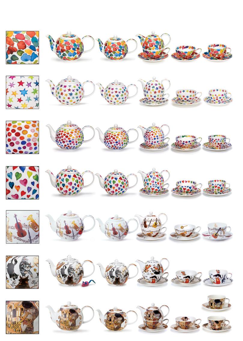 TEAPOTS, BREAKFAST CUPS & SAUCERS AND TEACUPS & SAUCERS Blobs!