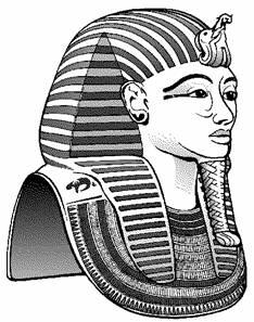 Q15. The drawing shows a gold mask from a tomb in Egypt. The gold is still shiny after thousands of years. (a) What is pure gold? Tick the correct box.