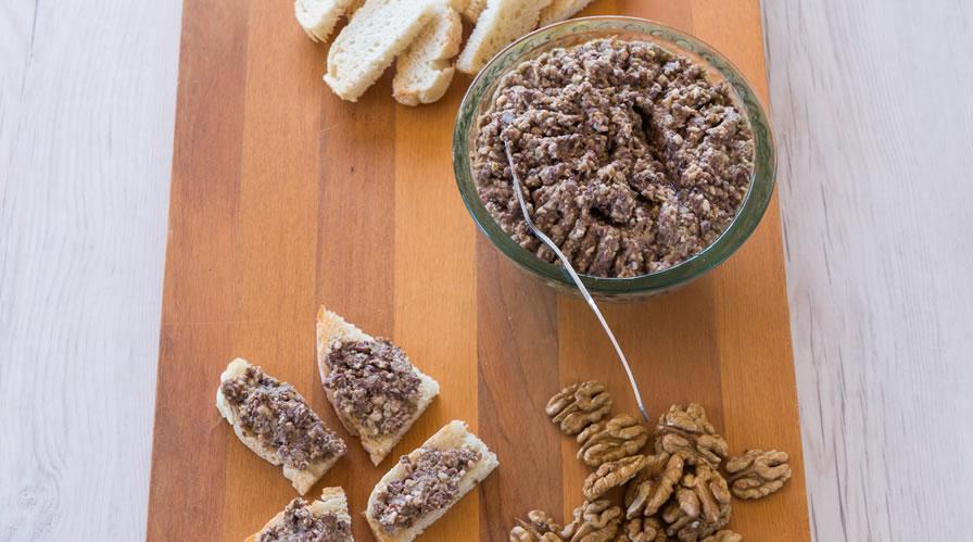 Walnut Tapenade This is a classic French dish and is traditionally served on toast.