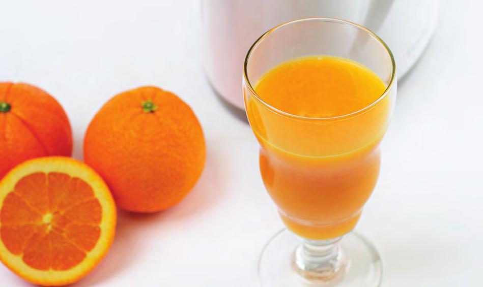 Orange Juice Oranges have vitamin C, flavonoid and beta-carotene to