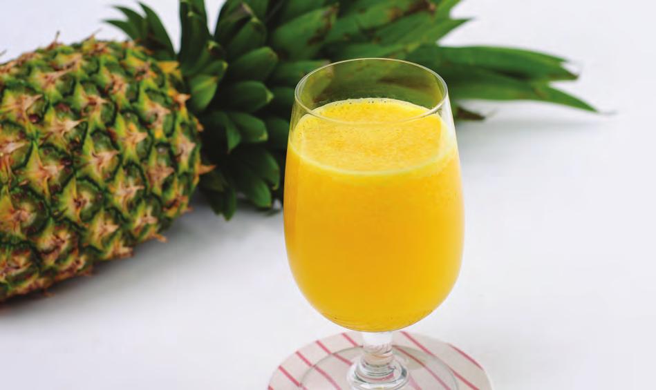 Pineapple Juice Pineapples are a tropical fruit high in sugar and is good in