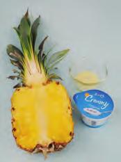 Prepare the pineapple juice, plain yogurt and condensed milk.