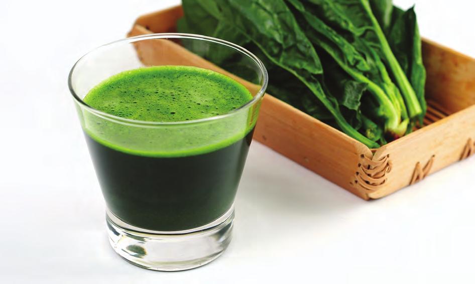 Spinach Juice Spinach is high in calcium making it ideal for women