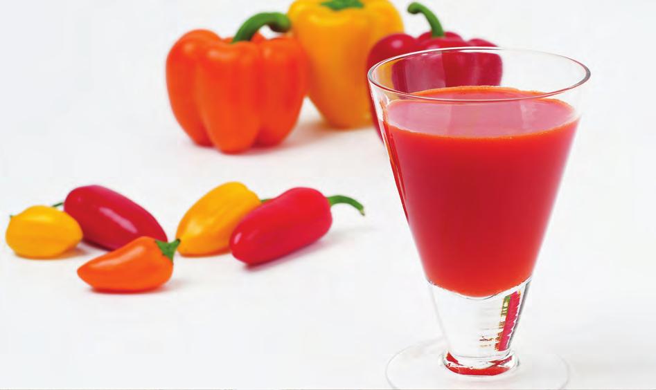 Paprika Juice Paprika lowers cholesterol and promotes growth in children.
