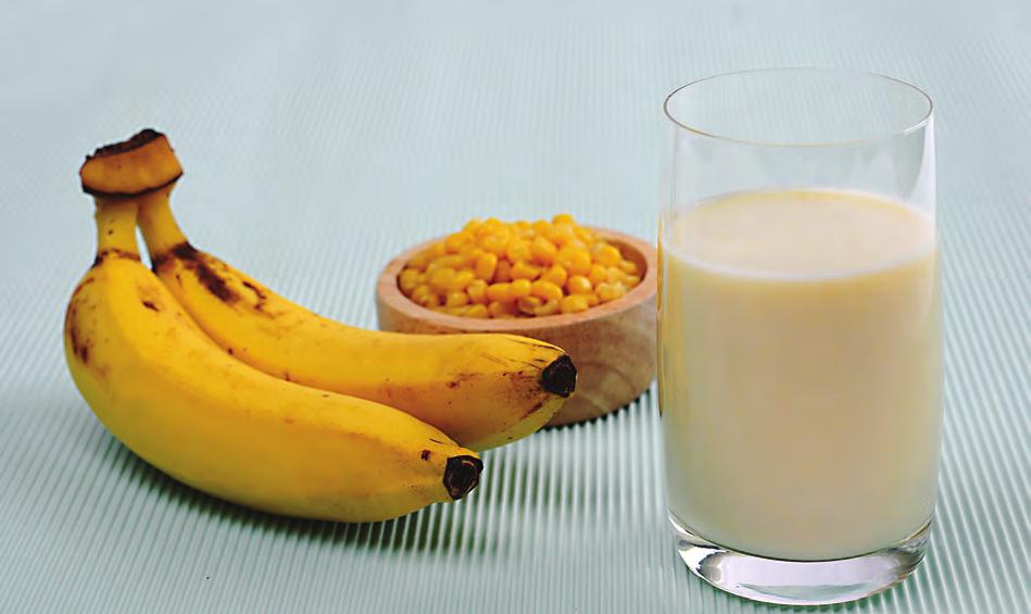 Banana Corn Milk Banana corn milk satisfies an