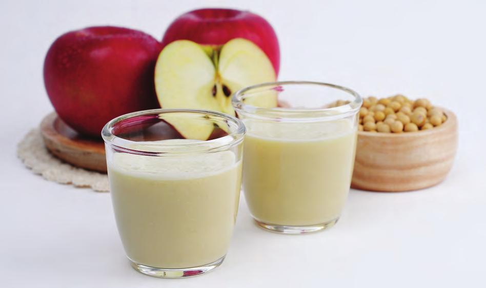 Apple Soy Juice Apple soy juice is a perfect combination of tangy fruit and nutritional