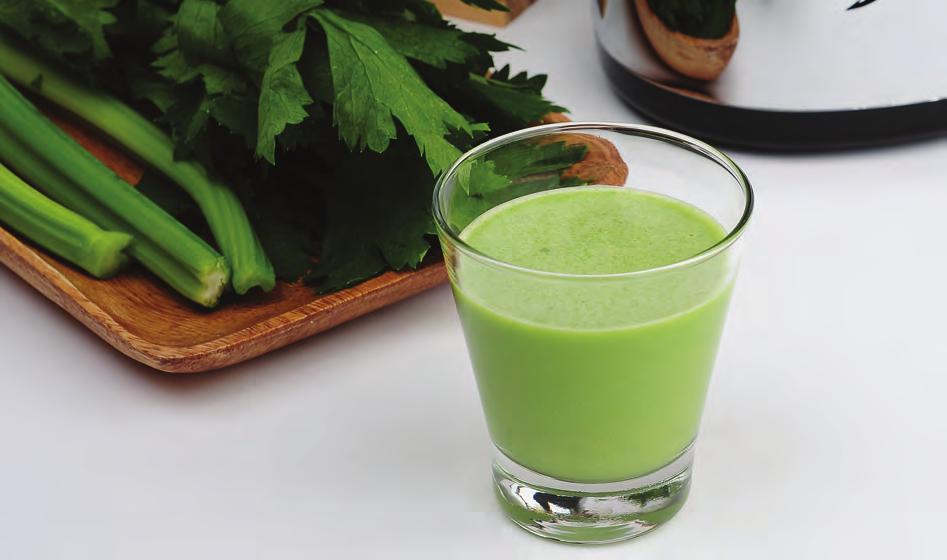 Celery Soy Juice Celery soy juice will relieve fatigue and stress.