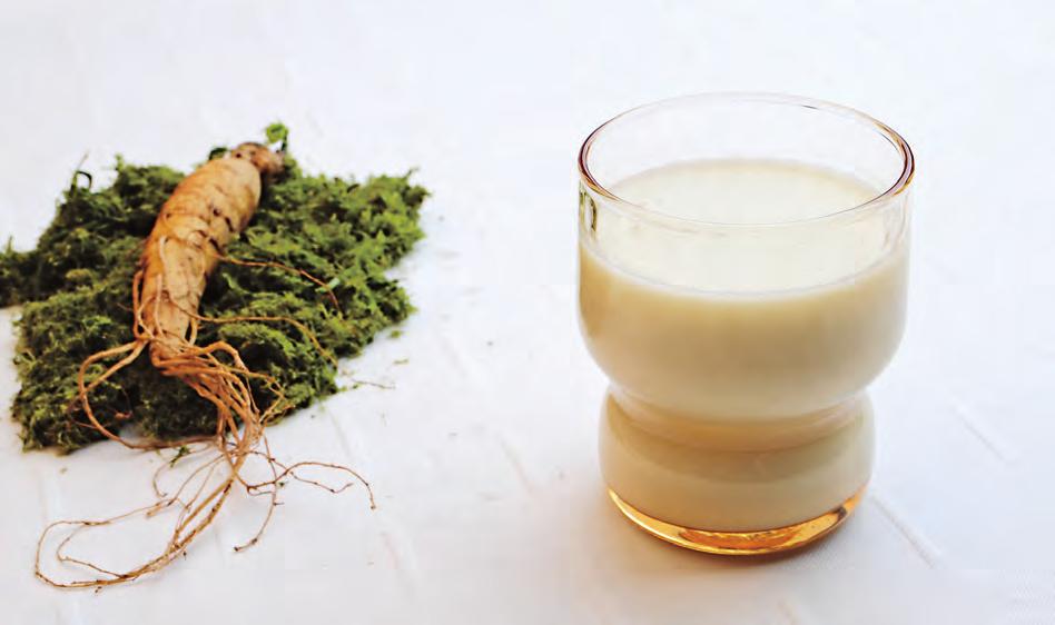Ginseng Soy Juice Ginseng soy juice is nutritional and has a rich fragrance.