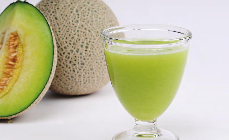 Melon Juice Melons have an abundance of vitamin C and carotene,