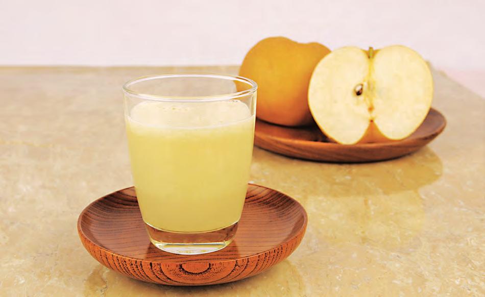 Pear Juice Pears have a large amount of pectin and fiber.