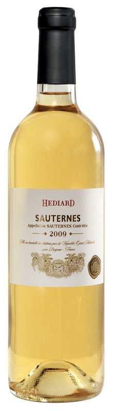 00 0604 (1/2 bottle) $43.00 Les Vins blancs de Bordeaux 0901 (Sweet) Sauternes (bottle) $94.00 0902 (1/2 bottle) $50.00 0907 (Dry) Bordeaux Hédiard (bottle)$52.