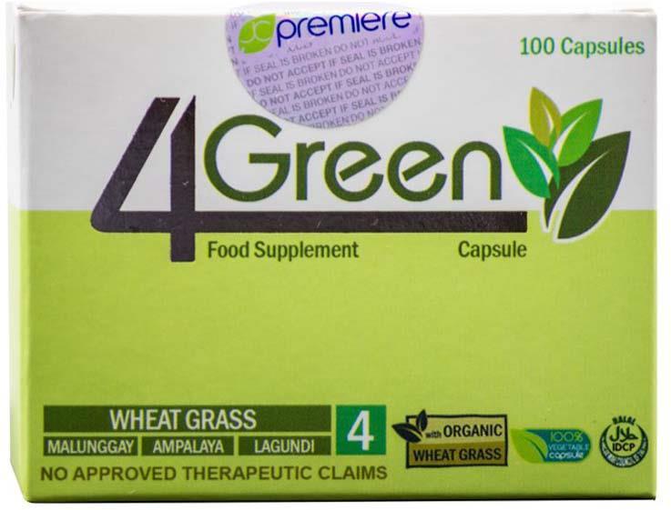 Jc Premiere 4green Food Supplement: 100 Capsules JC PREMIERE Philippines Botanical/Herbal Supplements Event Date: Mar 2015 Price: US 40.86 EURO 31.