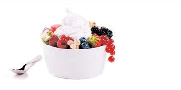 FROZEN YOGURT CAPRI All of the Italian ice cream tradition, to enjoy at any time. Be sure to try it with fresh fruit.