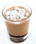 of coffee slush cream garnish with a sprinkle of cocoa powder.
