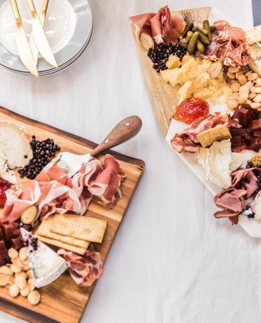 RECEPTION DISPLAYS Minimum Ten Guests to Order ANTIPASTI LOCAL & EUROPEAN CHEESES $10 per guest Nuts, Olives, Flatbread Crackers Gluten-free crackers available by request MARKETPLACE ANTIPASTI $16
