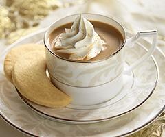 creamy egg nog coffee 5 Minutes serving 6 /4 ounce(s) hot, fresh brewed Folgers Classic Roast Coffee cup egg nog